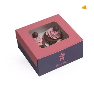 Custom Branded Cup Cake Boxes