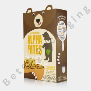 Custom Cereal With Bear on Box