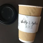 White Coffee Cup Sleeves